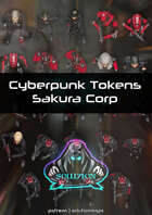 Sakura Corporation - Cyberpunk Top-Down Token Pack