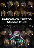 Milcore PMC - Cyberpunk Top-Down Token Pack