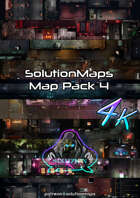 Dystopian Futures Map Pack 4 4k - Cyberpunk Animated Battle Maps [BUNDLE]