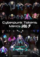 Mercs Vol 5 - Cyberpunk Top-Down Token Pack