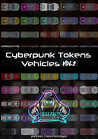 Vehicles Vol 2 - Cyberpunk Top-Down Token Pack