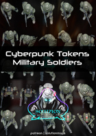 Sci-Fi Military Soldiers - Cyberpunk Top-Down Token Pack