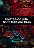 Dystopian City Tanz Diktator Club - Cyberpunk Sci-Fi Animated Battle Token Map