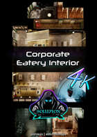 Corporate Eatery Interior 4k - Cyberpunk Sci-Fi Animated Battle Token Map