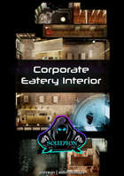 Corporate Eatery Interior - Cyberpunk Sci-Fi Animated Battle Token Map