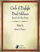 Circle of Daylight Druid Subclass