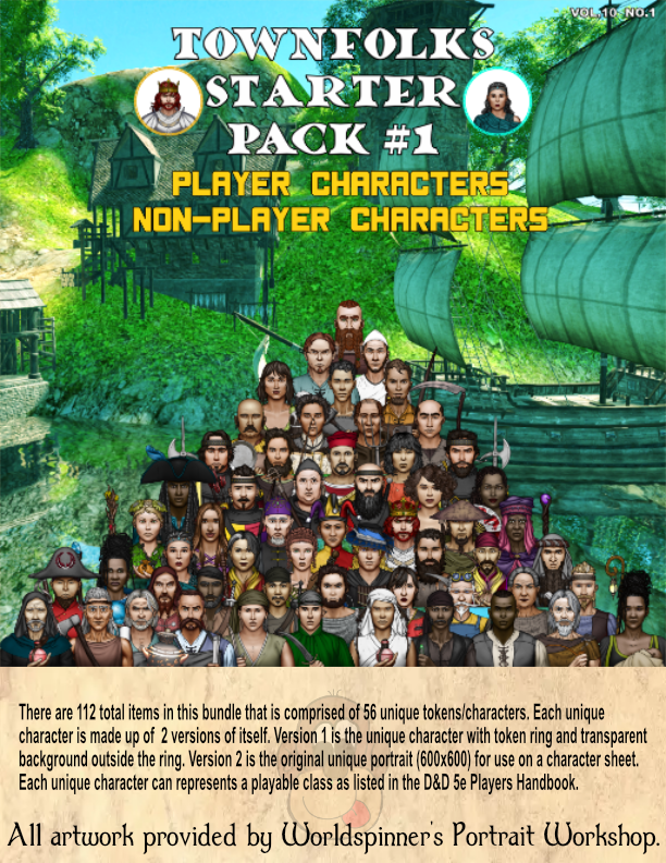 MBTB Townsfolk Starter Pack #1 - MB's ToyBox | MB's ToyBox | DriveThruRPG