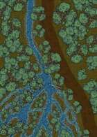 Forest Stream Crossing (25x50) map