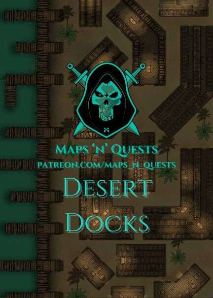 Northside Docks - Desert Variant - 60x40 Map - Maps ‘N’ Quests ...