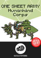 One Sheet Army: Humankind Corps