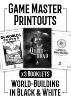 Game Master Printouts: Worldbuilding in Black & White