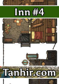 Inn 3 - A generic inn map to use in any fantasy VTT campaign - Tanhir ...