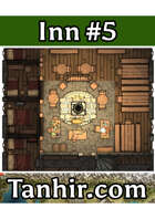 Inn 5 - A generic inn map to use in any fantasy VTT campaign