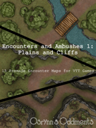 Plains and Cliffs - 15 Maps for random encounters