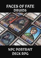 Faces of Fate Druids – NPC Portrait Deck RPG