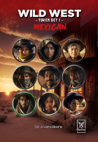 Adellos Wild West Token Set 1: Mexican - Portraits