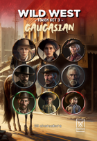 Adellos Wild West Token Set 3: Caucasian - Portraits