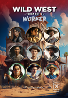 Adellos Wild West Token Set 6: Workers - Portraits