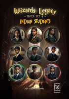 Adellos Wizards Legacy Token Set 4: Indian Students - Portraits
