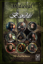 Adellos Medieval Token Set 5: Bandit - Portraits