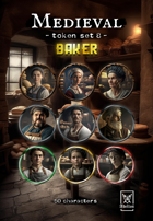 Adellos Medieval Token Set 8: Bakers