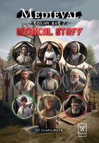 Adellos Medieval Token Set 7: Medical Staff