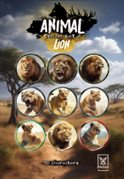 Adellos Animal Token Set 4: Lions