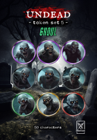 Adellos Undead Token Set 5: Ghouls