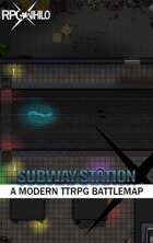 Underground Subway Station (36x24IN) Modern Battle Map