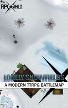 Lonely Snowfields (24x36IN) Modern Battle Map