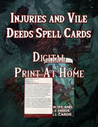 Injuries & Vile Deeds Print-at-Home Spell Cards