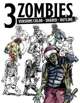 Three Zombies Stock Art