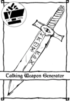 1 Page Generator - Talking Weapon Generator