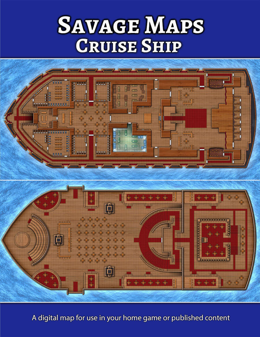 Savage Maps: Cruise Ship - Jeff Stevens Games | DriveThruRPG