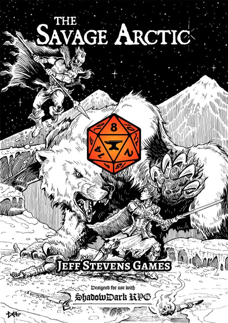 The Savage Arctic (Foundry VTT) Shadowdark RPG — publisher cover