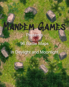 96 Printable Battle Maps in Daylight and Moonlight