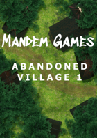 Abandoned Village 1 - Printable Battle Maps in Daylight and Moonlight