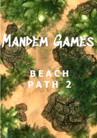 Beach Path 2 - Printable Battle Maps in Daylight and Moonlight