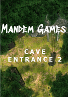 Cave Entrance 2 - Printable Battle Maps in Daylight and Moonlight