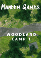 Woodland Camp 1 - Printable Battle Maps in Daylight and Moonlight