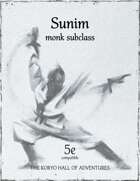 Sunim - Monk Subclass (5e Compatible)