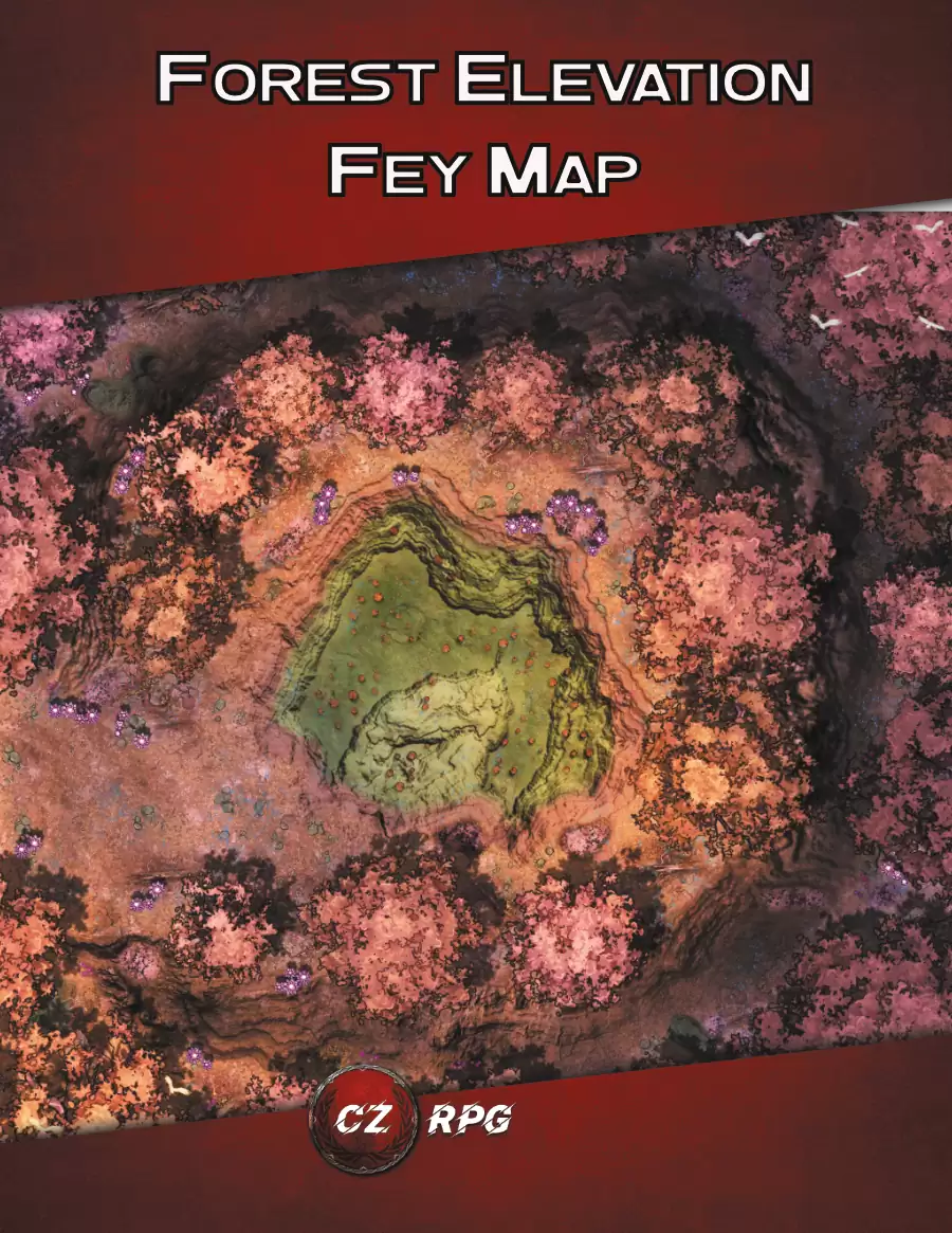 Forest Elevation Fey Map - CZRPG | Battlemaps | DriveThruRPG