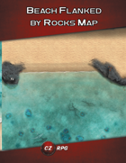 Beach Flanked by Rocks Map