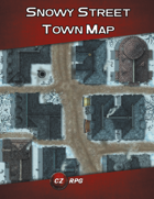 Snowy Street Town Map