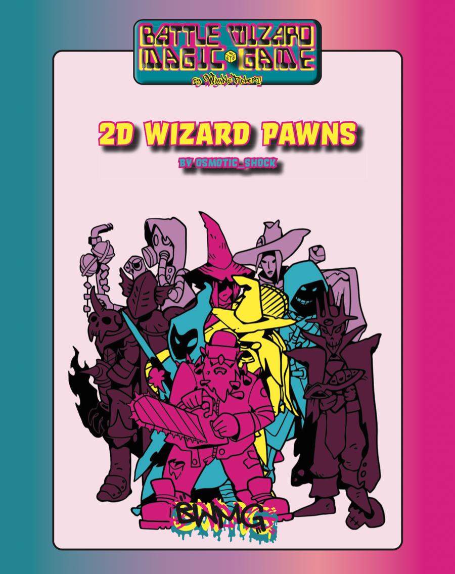 Battle Wizard Magic Game 2D Wizard Pawns - Ability Score Games |  DriveThruRPG