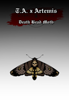 Skull Head Moth Stock Art