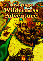 One Page Wilderness Adventure