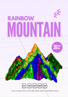 Rainbow Mountain 3D Printable Terrain