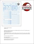 Cypher System Character Sheets