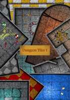 Dungeon Tiles 1  - Print & Paste